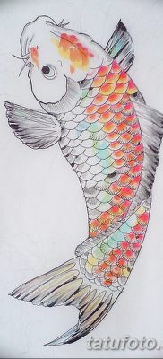 fotó egy ponty tetoválásról, kelte: 2017.10.28., 002 - ponty tetoválás -