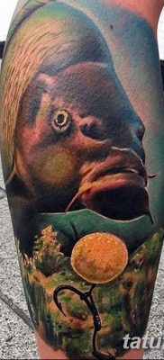 fotó egy ponty tetoválásról, kelte: 2017.10.28., 004 - ponty tetoválás -