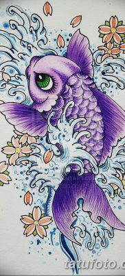 fotó egy ponty tetoválásról, kelte: 2017.10.28. №012 - ponty tetoválás -