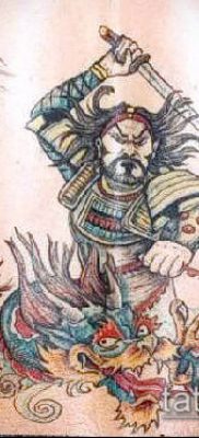 fotó Katana tetoválásról (Katana tetoválás) (érték) - példa rajz - 068