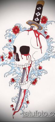 fotó Katana tetoválásról (Katana tetoválás) (érték) - példa rajz - 066