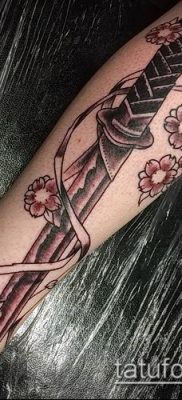 fotó Katana tetoválásról (Katana tetoválás) (érték) - példa rajz - 062