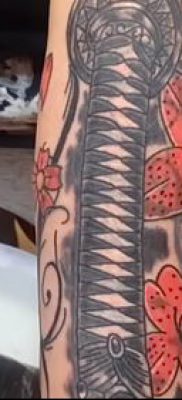 fotó Katana tetoválásról (Katana tetoválás) (érték) - példa rajz - 056