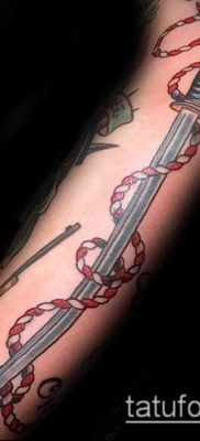 fotó Katana tetoválásról (Katana tetoválás) (érték) - példa rajz - 054