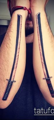 fotó Katana tetoválásról (Katana tetoválás) (érték) - példa rajz - 052