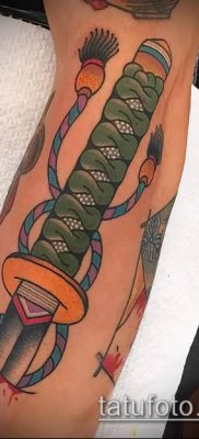 fotó a tetoválásról Katana (tetoválás Katana) (érték) - példa rajz - 051