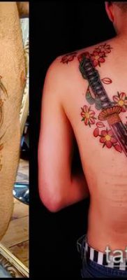 fotó Katana tetoválásról (Katana tetoválás) (érték) - példa rajz - 044