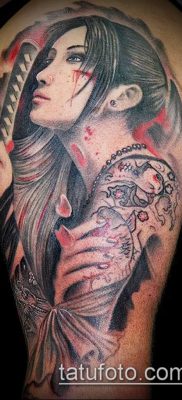 fotó a tetoválásról Katana (tetoválás Katana) (érték) - példa rajz - 041