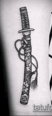 fotó Katana tetoválásról (Katana tetoválás) (érték) - példa rajz - 026