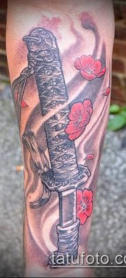 fotó a tetoválásról Katana (tetoválás Katana) (érték) - példa rajz - 025