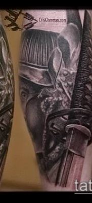 fotó Katana tetoválásról (Katana tetoválás) (érték) - példa rajz - 024