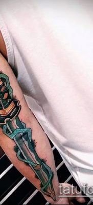 fotó Katana tetoválásról (Katana tetoválás) (érték) - példa rajz - 022