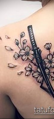 fotó Katana tetoválásról (Katana tetoválás) (érték) - példa rajz - 021