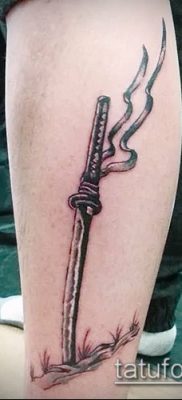 fotó Katana tetoválásról (Katana tetoválás) (érték) - példa rajz - 010