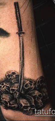 fotó Katana tetoválásról (Katana tetoválás) (érték) - példa rajz - 009