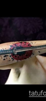 fotó Katana tetoválásról (Katana tetoválás) (érték) - példa rajz - 008