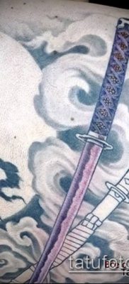 fotó Katana tetoválásról (Katana tetoválás) (érték) - példa rajz - 003