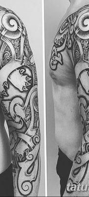 fotó kelta tetoválásról, 2017. december 19 -én, №046 - a kelta tetoválása -