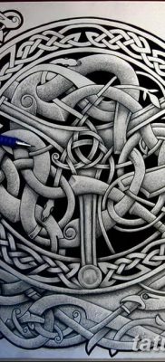 fotó a kelta tetoválásról, 2017. december 19 -én, №076 - a kelta tetoválása -