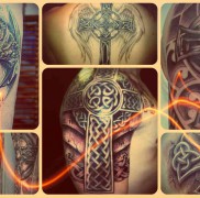 A kelta kereszt tetoválás jelentése - példa a fotón