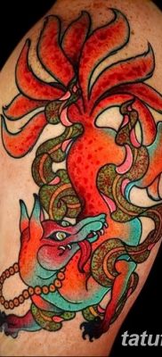 Fénykép a Kitsune tetoválásról 2018.10.10. №010 - Kitsune tetoválás rajza -