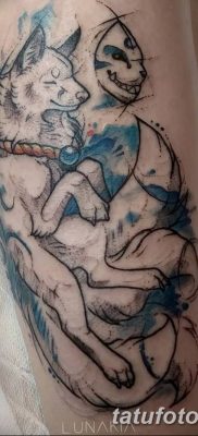 Fénykép a Kitsune tetoválásról 2018.10.10. №046 - Kitsune tetoválás rajza -