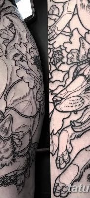 Fénykép a Kitsune tetoválásról 2018.10.10. №048 - Kitsune tetoválás rajza -