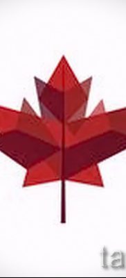 Példa egy hűvös rajzra egy már alkalmazott juhartetoválásban, hogy írjon a juhar jelentéséről a tetoválásban