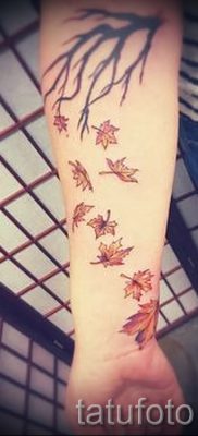 Az eredeti rajz ötlete egy már alkalmazott juhartetováláson a közzétételre a tetovált juhar jelentésével kapcsolatban