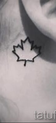 Egy méltó rajz egy változata egy már alkalmazott juhartetoválásban a közzétételhez a tetovált juhar jelentésével kapcsolatban