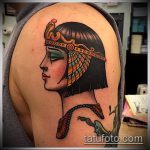 A CLEOPATRA TATTOO # 699 a kép klassz változata, amely sikeresen használható a Kleopátra megváltoztatására és tetoválására