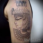 TLE TATTOO OF CLEOPATRA No. 860 - a rajz hűvös változata, amely sikeresen használható a Kleopátra művészi tetoválás feldolgozására és alkalmazására