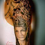 TLE TATTOO OF CLEOPATRA No. 882 - a rajz hűvös változata, amely sikeresen használható a Kleopátra tetoválás feldolgozására és alkalmazására