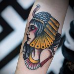 CLEOPATRA TATTOO 709. sz. - a rajz méltó változata, amely sikeresen használható a Kleopátra átalakítására és tetoválására