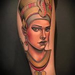 A CLEOPATRA TATTOO # 667 a minta hűvös változata, amely jól használható a Kleopátra tetoválás átalakítására és alkalmazására