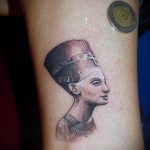 CLEOPATRA TATTOO №504 - a kép érdekes változata, amely sikeresen használható a Kleopátra átalakítására és tetoválására