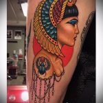 CLEOPATRA TATTOO №196 - a kép exkluzív változata, amely sikeresen használható a Kleopátra tetoválás megváltoztatására és alkalmazására