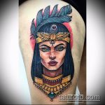 CLEOPATRA TATTOO # 885 - a rajz hűvös változata, amely könnyen használható a Kleopátra tetoválás feldolgozásához és alkalmazásához