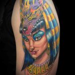 KLEOPATRA TETOZÁSA # 980 - a kép hűvös változata, amely sikeresen használható változtatásra és alkalmazásra művészi tetoválásként Kleopátra