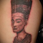 TLE TATTOO OF CLEOPATRA № 241 - a kép egyedi változata, amely könnyen használható felülvizsgálatra és alkalmazásra művészi tetoválásként Kleopátra