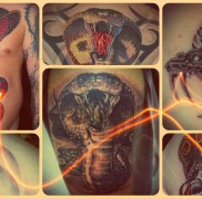 Betydningen af ​​en kobra -tatovering - færdige fotos