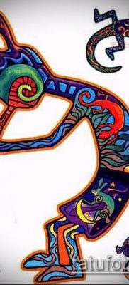 صورة من الوشم Kokopelli (معنى) - مثال الرسم - 001