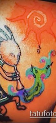 صورة من الوشم Kokopelli (معنى) - مثال الرسم - 007