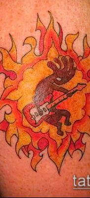 صورة من الوشم Kokopelli (معنى) - مثال الرسم - 040