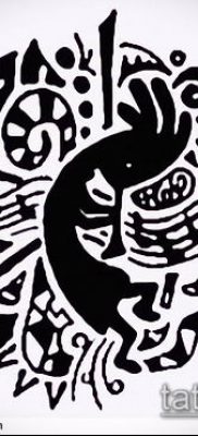 صورة الوشم Kokopelli (معنى) - مثال الرسم - 053