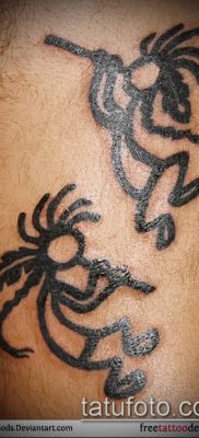 صورة للوشم Kokopelli (معنى) - مثال الرسم - 062