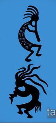 صورة للوشم Kokopelli (معنى) - مثال الرسم - 083