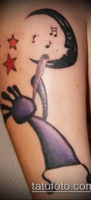 صورة الوشم Kokopelli (معنى) - مثال الرسم - 085