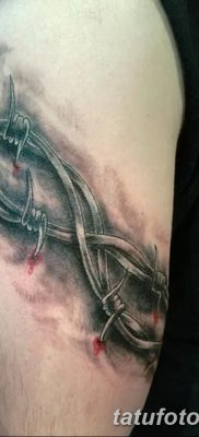 fotó szögesdrót tetoválásról, kelt 2017.07.26. №056 - Szögesdrót tetoválás_