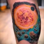 Zdjęcie tatuażu z kometą (asteroidą) 27.03.2021 №181 - tatuaż komety -